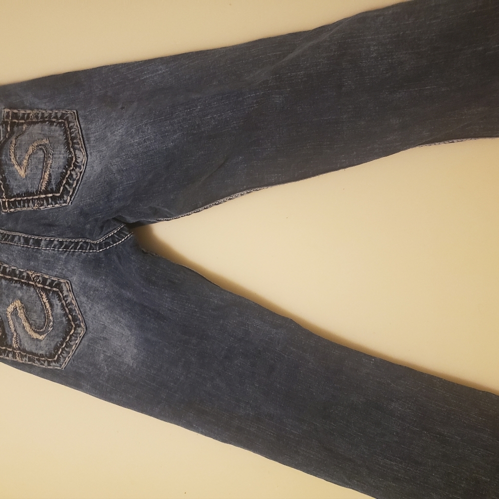 Women's silver jeans
